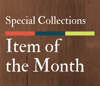 Special Collections - Item of the Month
